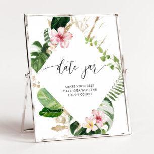 Poster Idées de la nuit des dattes tropicales. Date jar d