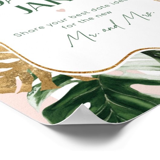 Poster Idées de la nuit des dattes tropicales. Pot de dat (Coin)