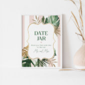 Poster Idées de la nuit des dattes tropicales. Pot de dat