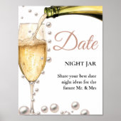 Poster Idées de pancarte pour fête de mariage avec perles (Devant)