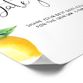 Poster Idées de soirée au citron. Citron Boîte de rendez- (Coin)