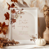 Poster Idées de soirée d'automne. Boho automne Pot de dat