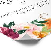 Poster Idées de soirée de date automnale florale. Jeu de  (Coin)