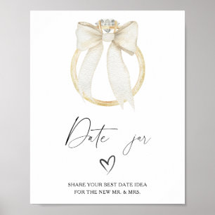 Poster Idées de soirée de mariage à l'arc en anneau Date