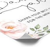 Poster Idées de soirée en amoureux florales rose. Pot de (Coin)