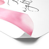 Poster Idées de soirée Pink Bow Elle se marie (Coin)