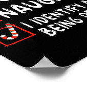 Poster Identify As Perfect Fun Naughty Nice List Christma (Coin)