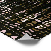 Poster Identité fragmentée - Thread Art Abstrait coloré (Coin)