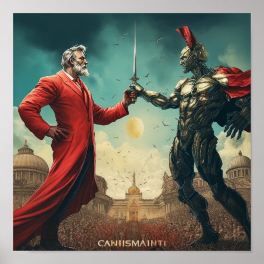 Poster Idéologies économiques : le capitalisme contre le  (Devant)