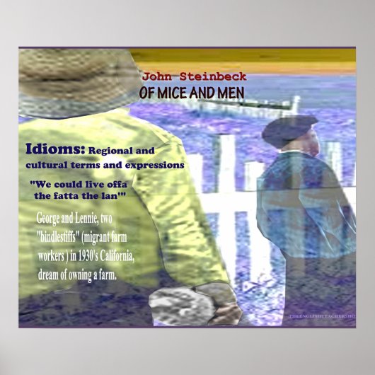 Poster Idioms de souris et d'hommes (Devant)