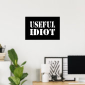 POSTER IDIOT UTILE (Bureau à domicile)