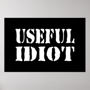 POSTER IDIOT UTILE