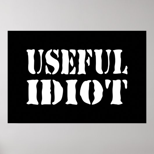 POSTER IDIOT UTILE (Devant)