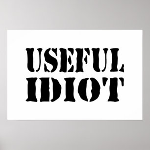 POSTER IDIOT UTILE