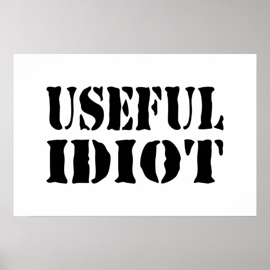 POSTER IDIOT UTILE (Devant)