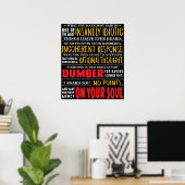Poster Idiotique (Bureau à domicile)
