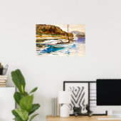 Poster Idle Sails (1913) par John Singer Sargent (Bureau à domicile)