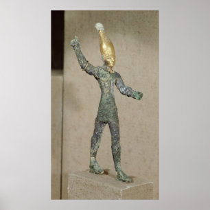 Poster Idole du Baal d'un dieu, d'Ugarit, la Syrie