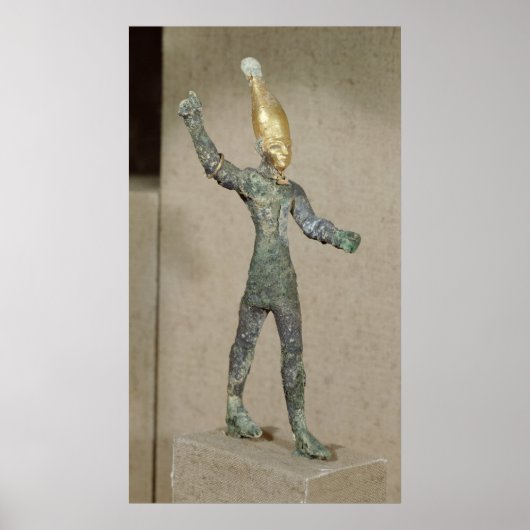 Poster Idole du dieu Baal, d'Ugarit, Syrie (Devant)