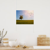 Poster Idylle champêtre avec oiseaux (Cuisine)