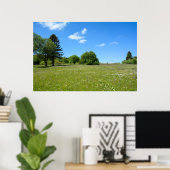 Poster Idylle des prairies (Bureau à domicile)