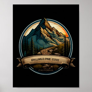Poster Idyllwild Pine Cove Californie Souvenir Randonnée