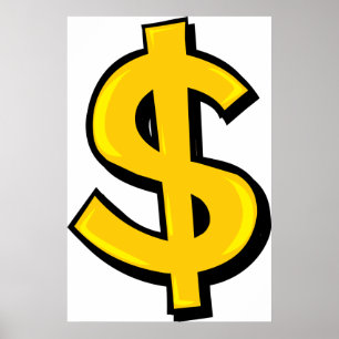 Poster Iellow dollar