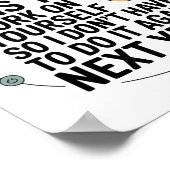 Poster If I Offended You Work On Yourself Funny New Year  (Coin)