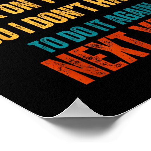 Poster If I Offended You Work On Yourself Funny New Year  (Coin)