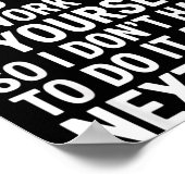 Poster If I Offended You Work On Yourself Funny New Year  (Coin)