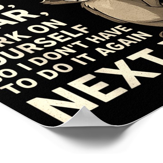 Poster If I Offended You Work On Yourself Funny New Year  (Coin)