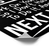 Poster If I Offended You Work On Yourself Funny New Year  (Coin)