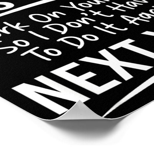 Poster If I Offended You Work On Yourself Funny New Year  (Coin)