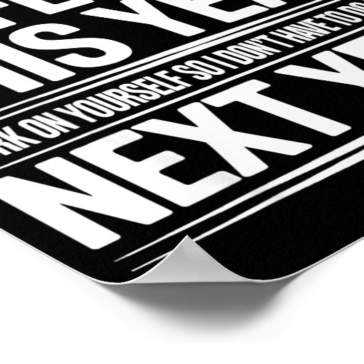 Poster If I Offended You Work On Yourself Funny New Year  (Coin)