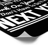 Poster If I Offended You Work On Yourself Funny Sarcastic (Coin)