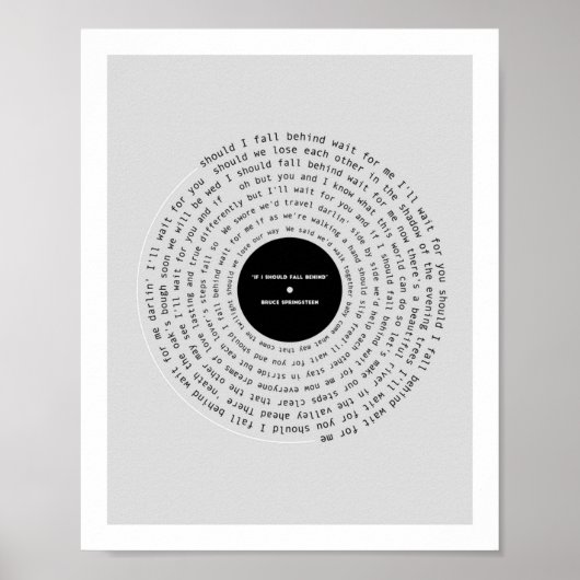 Poster If I Should Fall Behind Lyric (Devant)