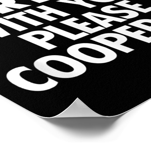 Poster If I'm Flirting With You Please Cooperate Funny Da (Coin)