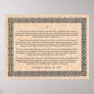 Poster IF Inspirer le poème pour les jeunes hommes par Ru