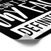 Poster If My Mouth Doesn’t Say It, Funny Sarcastic Quotes (Coin)