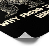 Poster If Not Friend Why Friend Shaped Funny Bear Hiking  (Coin)