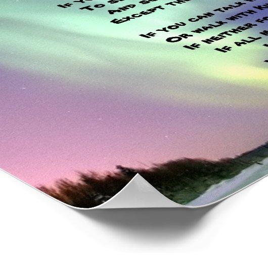 Poster "If-" par Kipling (Coin)