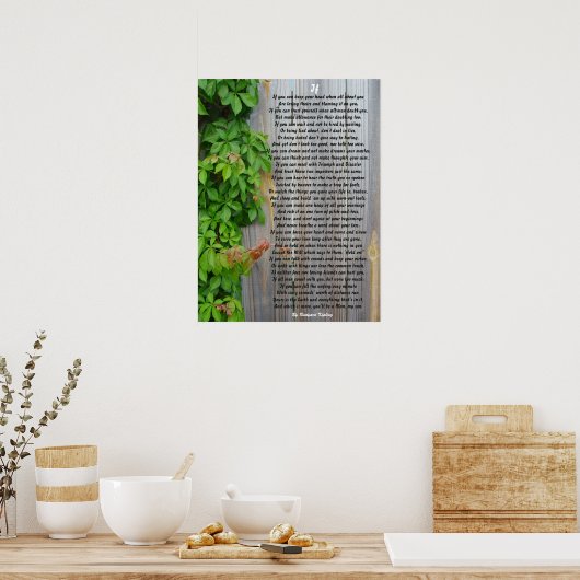 Poster IF, Poème de Rudyard Kipling (Cuisine)