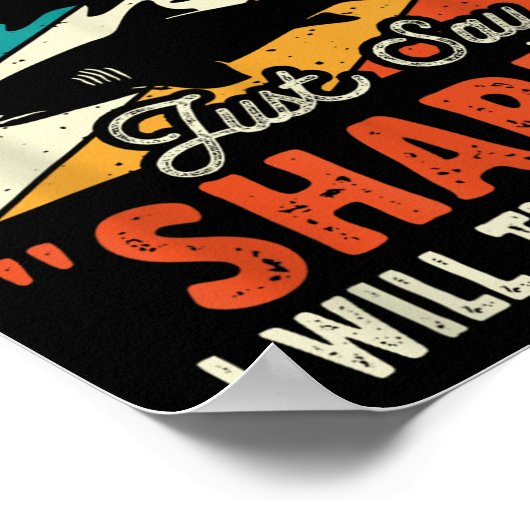 Poster If You Can't Remember My Name Just Say Sharks (Coin)