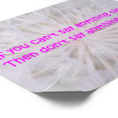 Poster If you cant say anything nice (Coin)