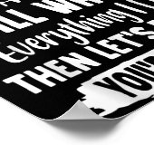 Poster If You Don't Like Me And Still Watch Everything I (Coin)