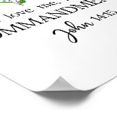 Poster If You Love Keep My Commandments John 14_15 Bible (Coin)