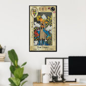 Poster Ifdawn Deepdream Tarot Key 16 ~ La Tour (Bureau à domicile)