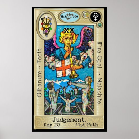 Poster Ifdawn Deepdream Tarot Key 20 ~ Jugement (Devant)