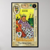 Poster Ifdawn Deepdream Tarot Key 3 ~ L'impératrice (Devant)