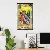 Poster Ifdawn Deepdream Tarot Key 3 ~ L'impératrice (Bureau à domicile)